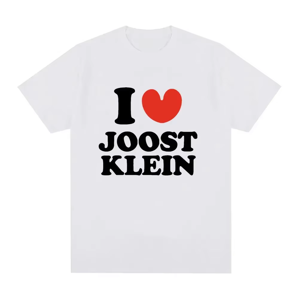J'aime Joost Klein T-shirt hommes femmes mode Hip Hop Vintage T-shirt 100% coton col rond manches co