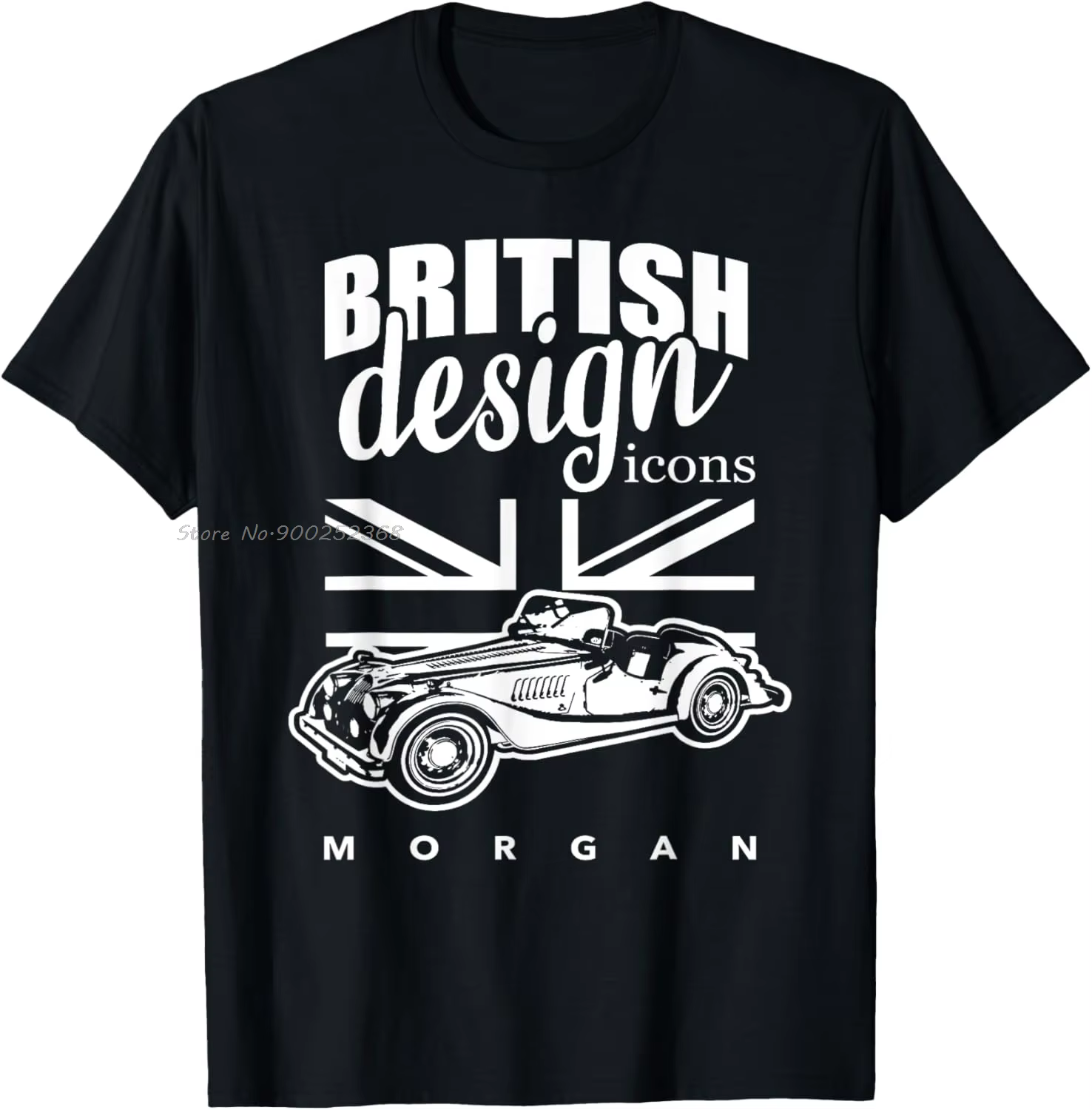 Morgan classique voiture T-Shirt drôle surdimensionné graphique t-shirts mode décontracté T-Shirt St