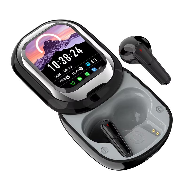 SE-ONE – écouteurs intelligents LED, écran tactile coulissant couleur, prise en charge de l'applicat