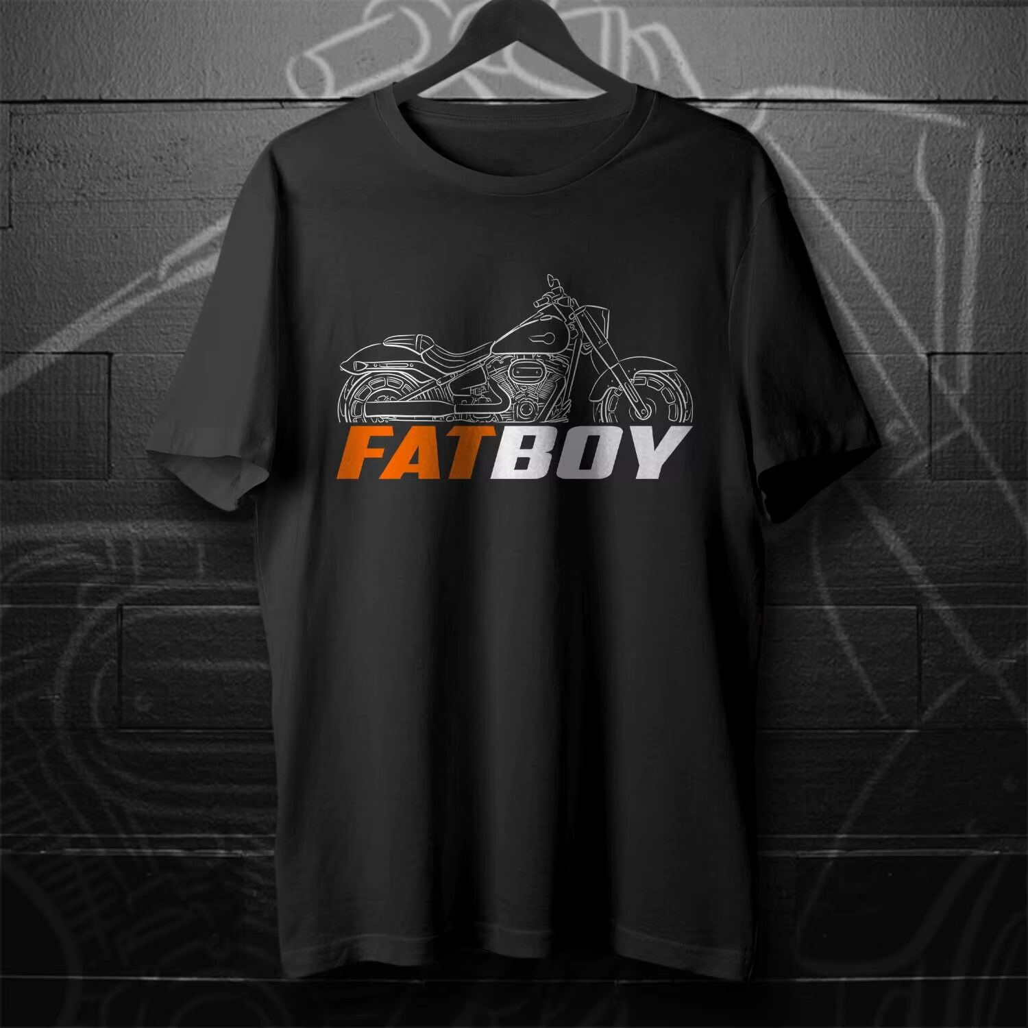 Pour les fans de Harley-Davidson FLFBS Fat Boy 114 2018 - 2024 - T-shirts de moto 2026