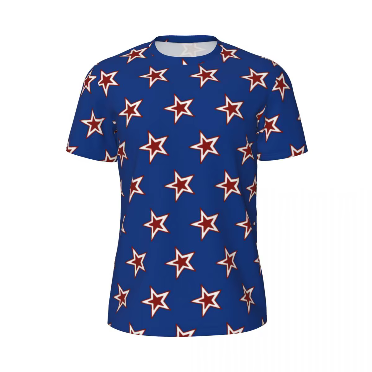 T-shirt graphique à manches courtes imprimé étoiles pour hommes, t-shirts Hiphelicopter, t-shirt de 