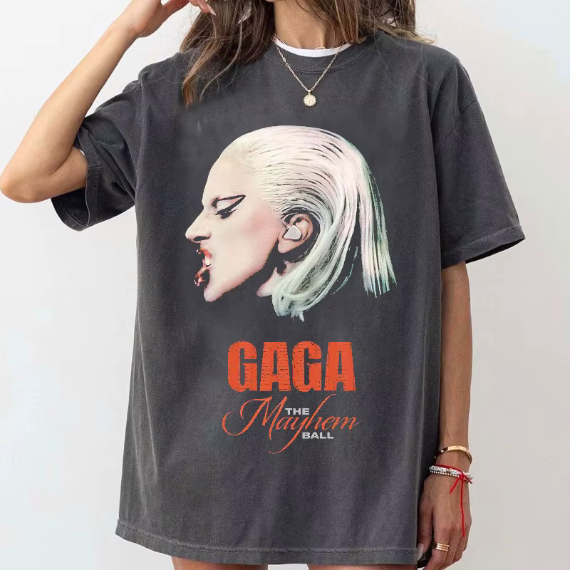 T-shirt Lady Gaga The Mayhem Ball Tour, Tee-shirt Lady Gaga, T-shirt The Mayhem Ball Tour, Lady Gaga