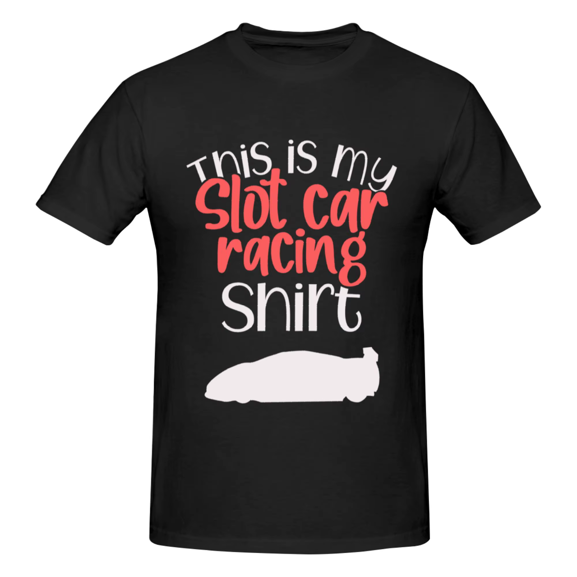 T-shirt imprimé unisexe pour hommes, humoristique, « C'est ma chemise de course de slot car », cadea