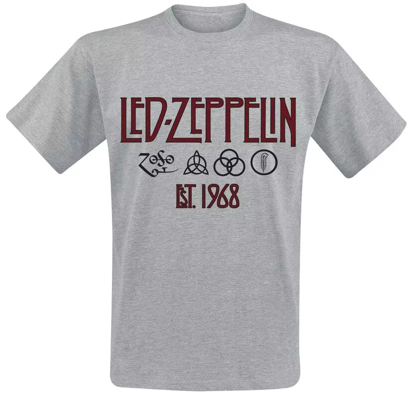 Madison Square Garden 1975 Led Zeppelin Band T-Shirt 100% coton T-Shirt graphique pour hommes et fem