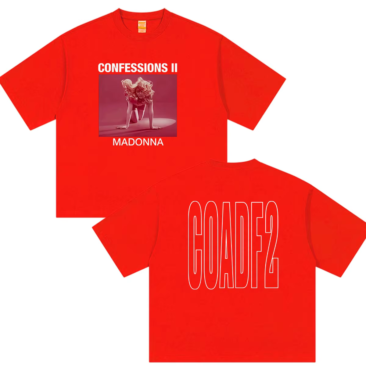 Madonna Confessions II Tour 2026 T-shirts graphiques pour hommes et femmes, vêtements à la mode, T-s