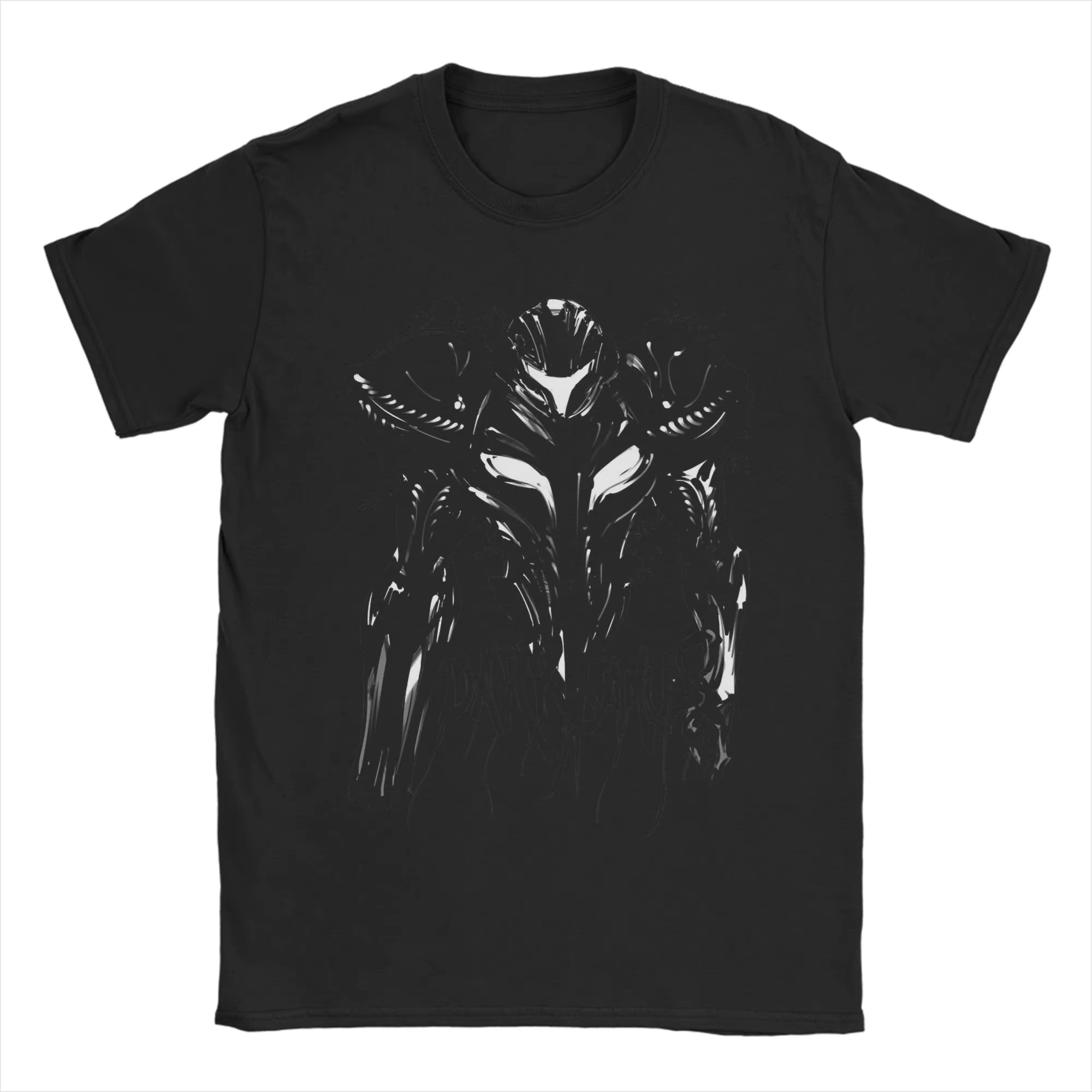 T-Shirt à manches courtes pour hommes, en coton, à la mode, Dark Samus Metroid, col ras du cou, vête