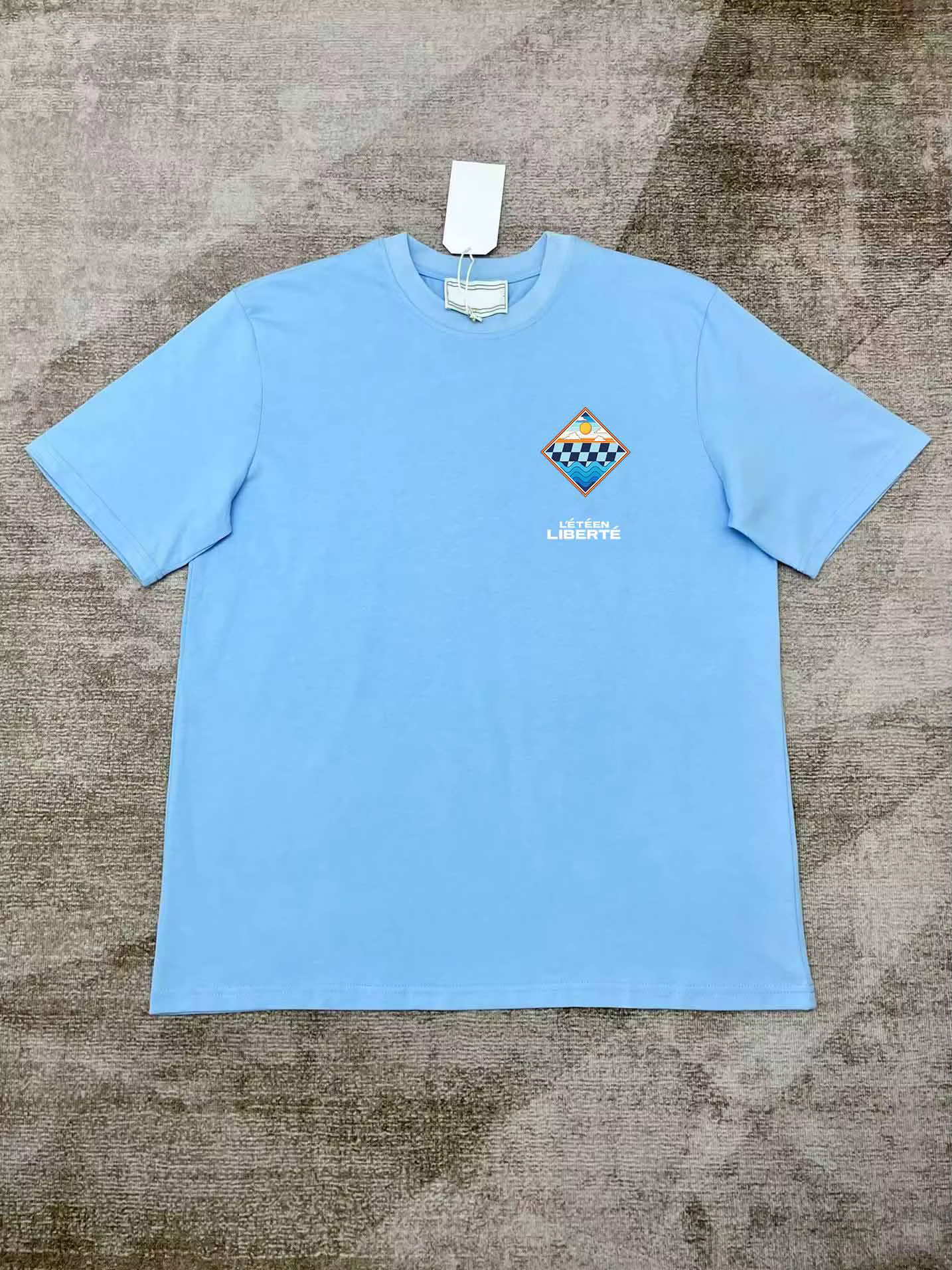 T-shirt oversize en coton pour homme et femme, imprimé avec le logo du château de Paris, Casinoblank