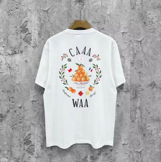 T-shirt noir pour hommes avec lettres, style classique européen et américain, populaire, monogrammé,