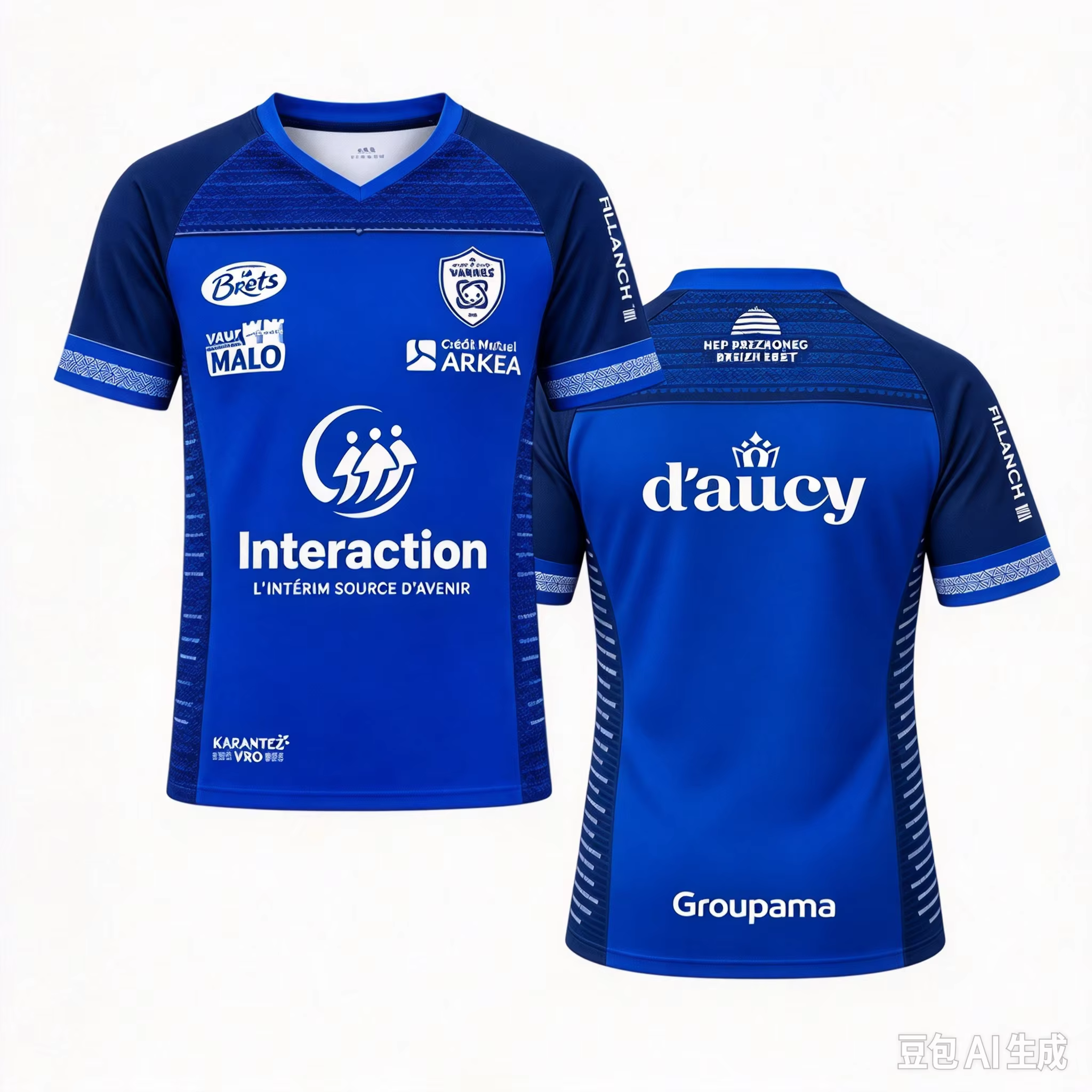 2026/27 Nouveau T-shirt unisexe TOP 14 RC pour les fans des sports de plein air, maillot de rugby d'