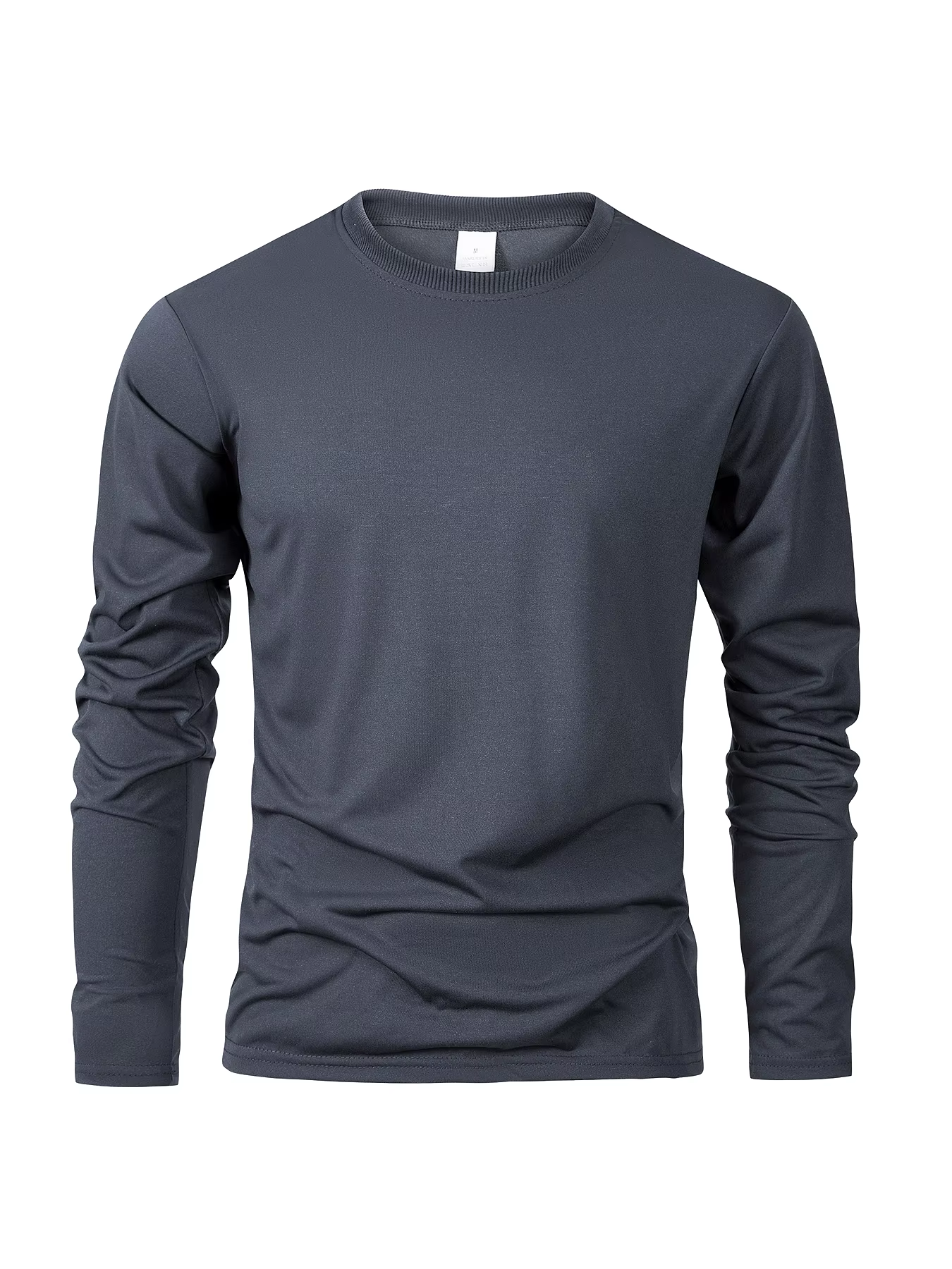 T-shirts à manches longues pour hommes T-shirts décontractés à col rond évacuant l'humidité hauts po