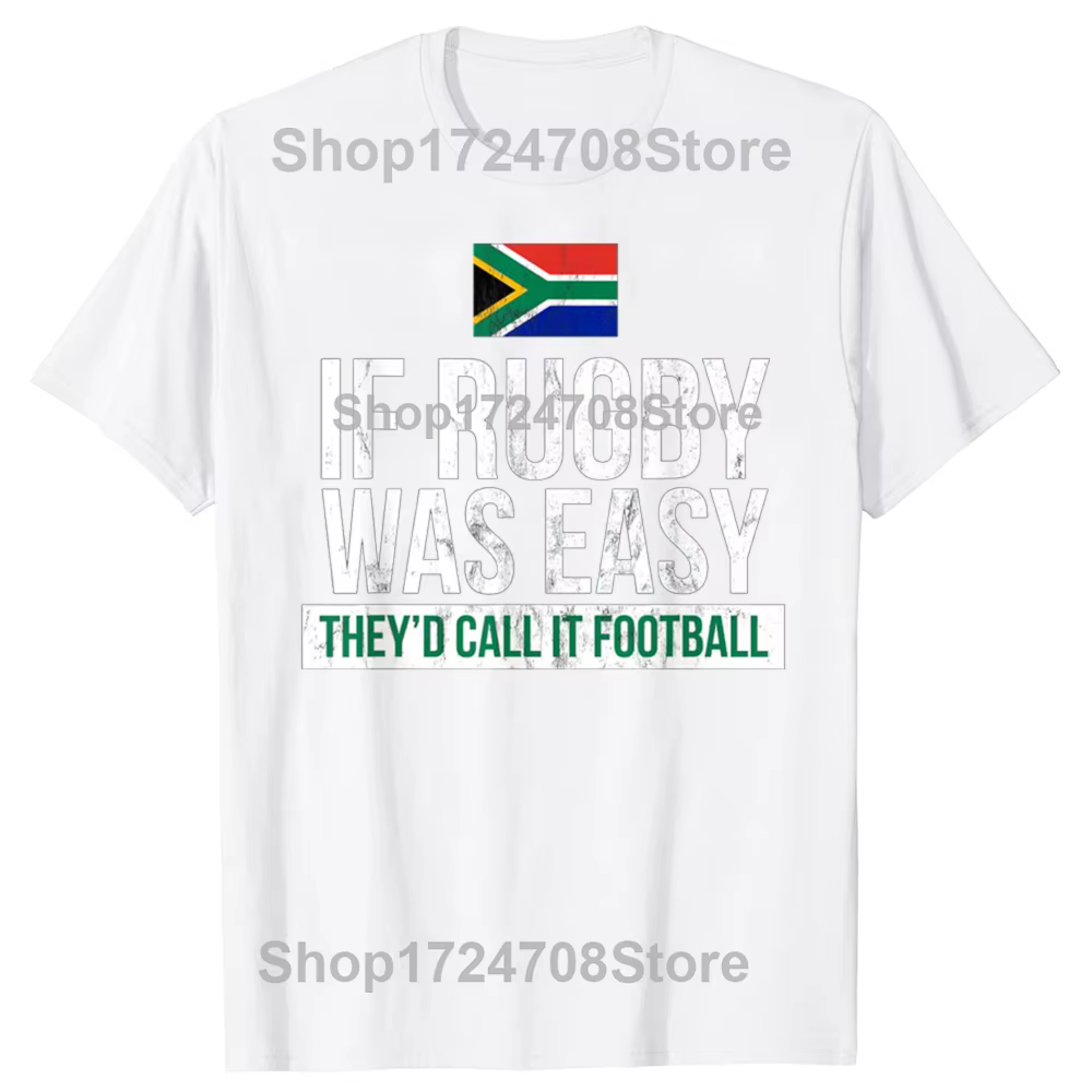 Drôle afrique du sud Rugby graphique T-shirts hommes femmes mode t-shirt style décontracté 100% coto