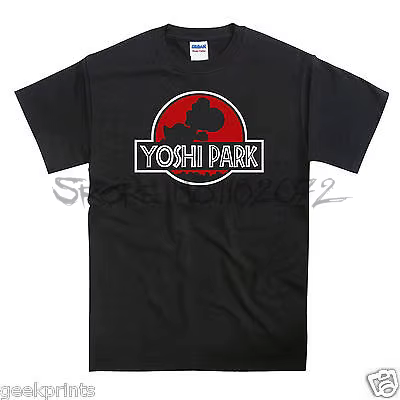 T-shirt d'été unisexe Yoshi Park, original VER316( décalcomanie rouge), cadeau amusant, médicaments