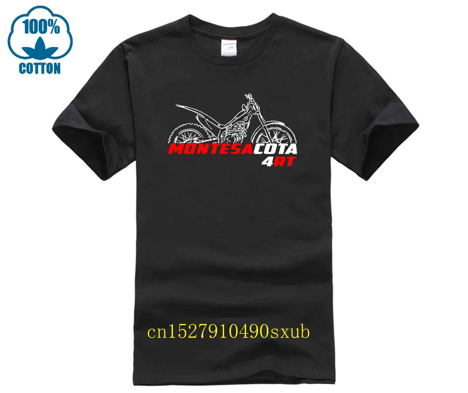 Hommes T-shirt décontracté Montesa Cota 4RT moto T-shirt graphique été manches courtes 100% coton S-