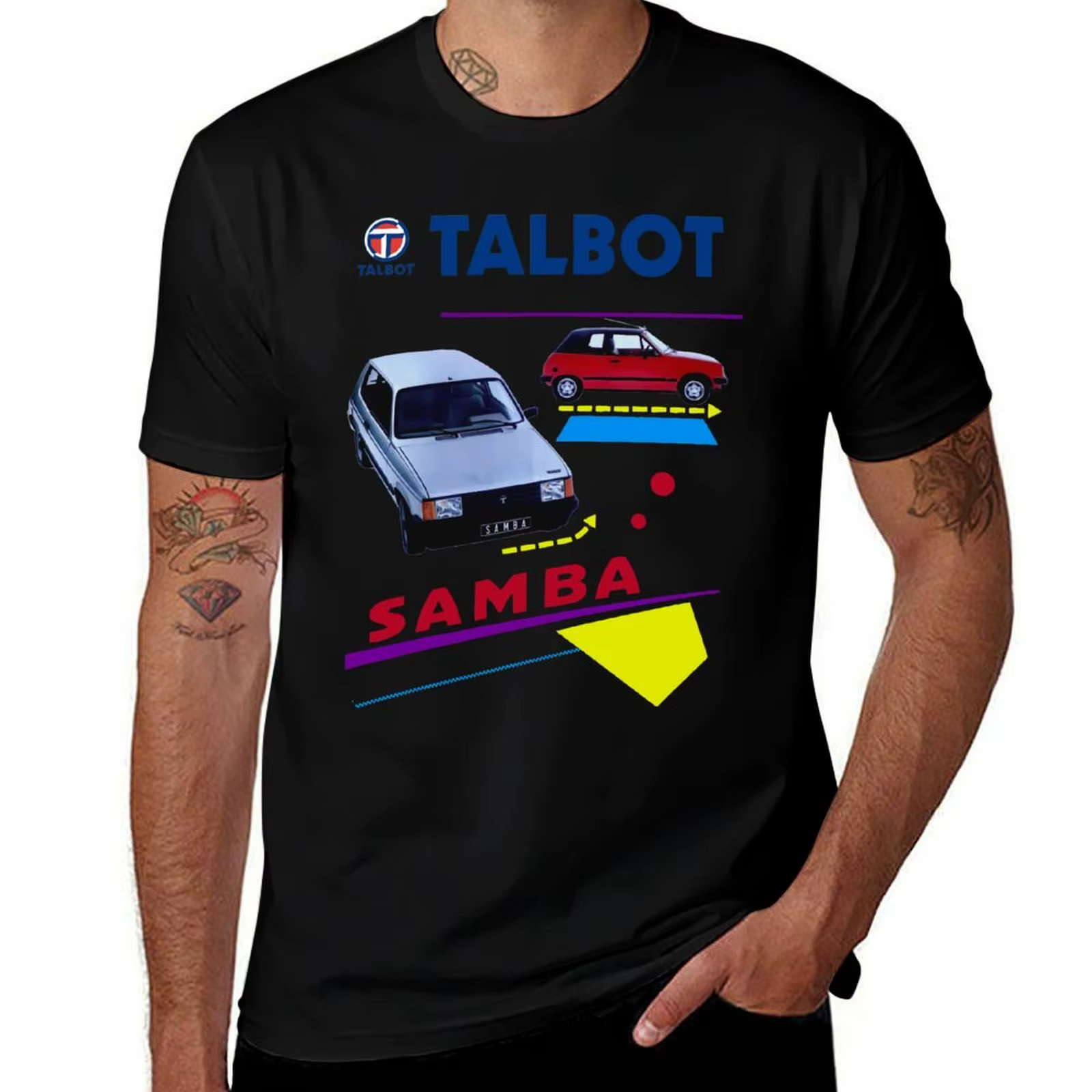 TALBOT SAMBA T-Shirt hommes t-shirts graphiques t-shirts pour homme graphique drôle T-Shirt