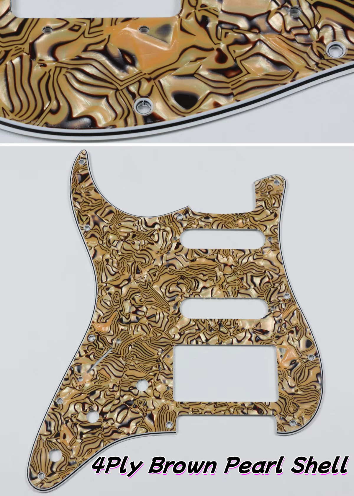 Feiman pièces pour gaucher US Fender 11 vis SSH large Strat guitare Pickguards plusieurs couleurs 2
