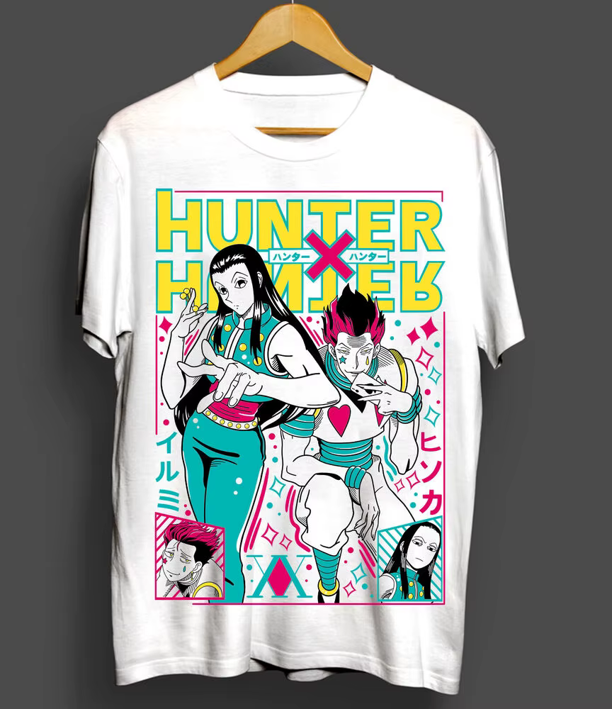 Hisoka T-shirt Gon Killua Neferpitou Hunter x Hunter Anime Manga chemise toutes tailles