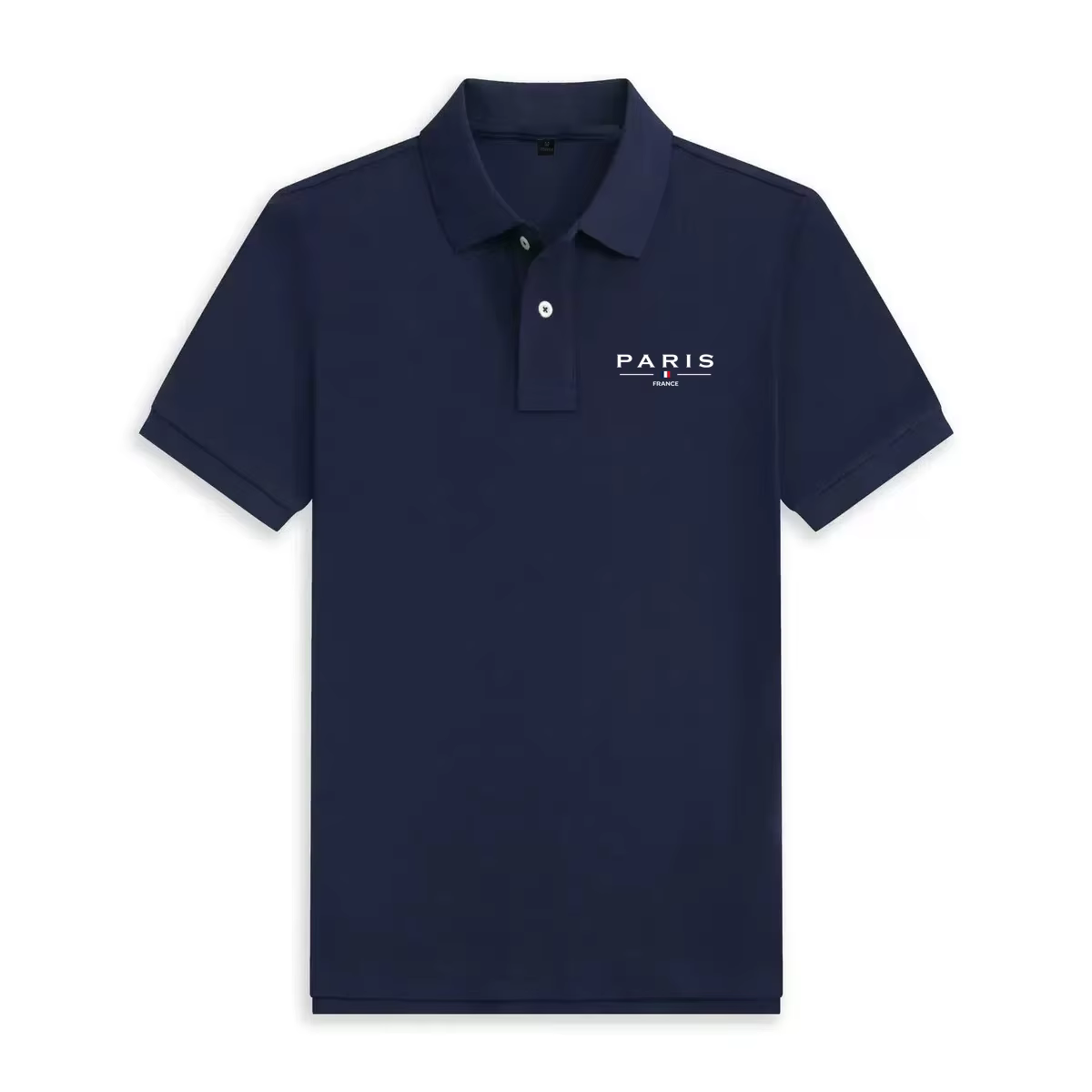 Polo homme haut de gamme à manches courtes imprimé Paris 2026 – T-shirt simple et tendance pour le g