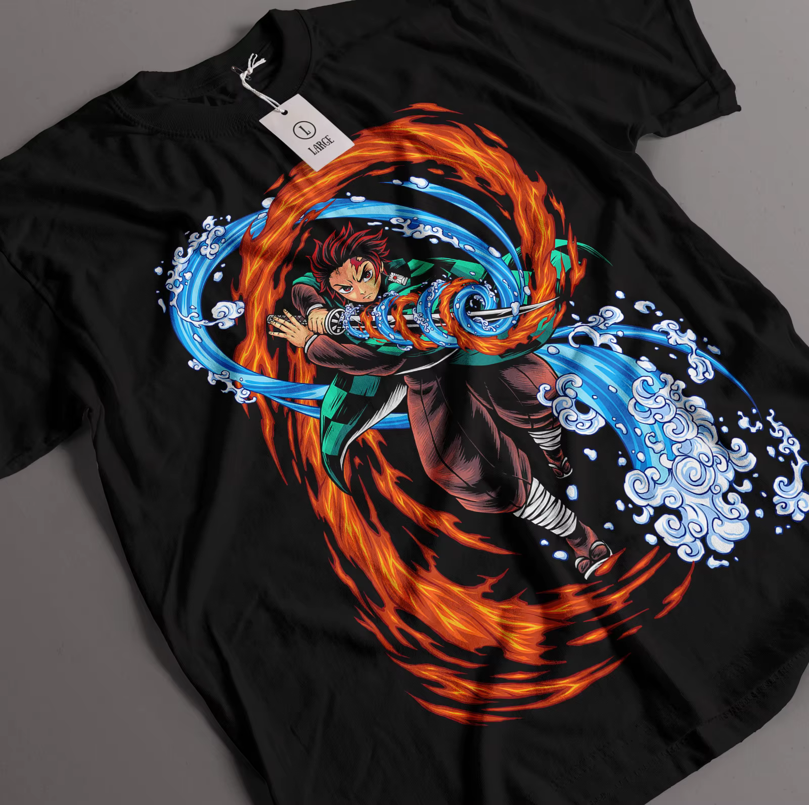 Tanjiro chemise tueur de démons Kimetsu No Yaiba T-Shirt Nezuko T-Shirt Zenitsu Anime