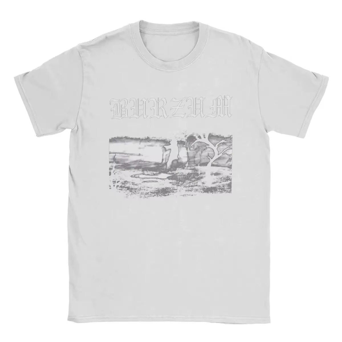 Burzum-T-shirt à Manches Courtes pour Homme et Femme, Streetwear Décontracté, Harajuku, Polyvalent, 