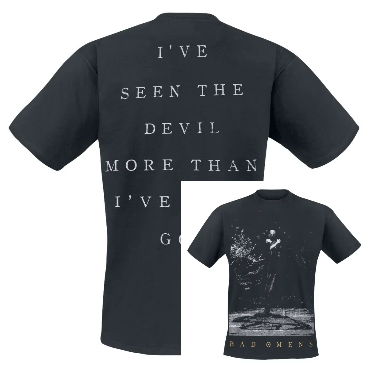 T-shirt unisexe en coton Top Bad Omens, manches courtes, tendance, de marque, de luxe, décontracté, 