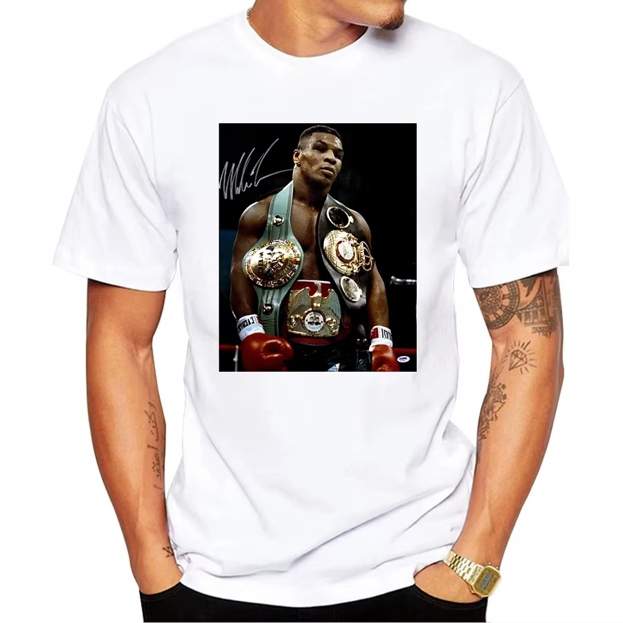 T-shirt de boxe rétro pour hommes, T-shirt d'été, Mike Tyson, Économie de boxe rétro drôles, cadeau 