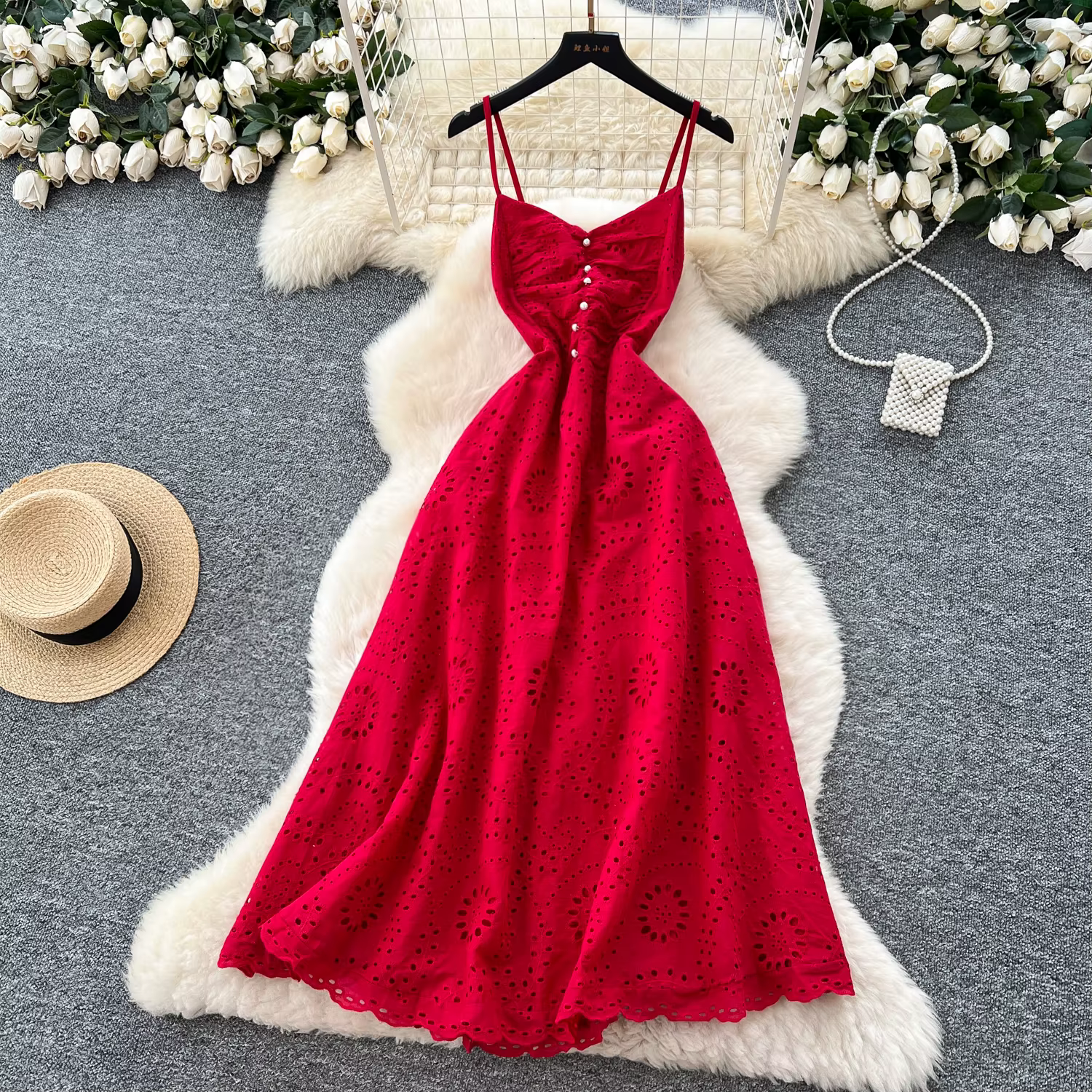 Chic Sexy sans manches fée a-ligne été femmes Boho robe d'été femmes vêtements robe longue
