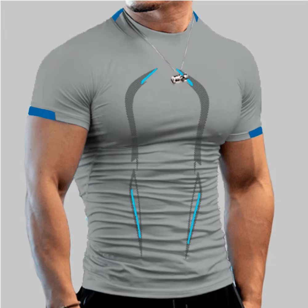 Nouveaux vêtements de sport d'été T-Shirt respirant pour hommes T-Shirt de Jogging à séchage rapide 