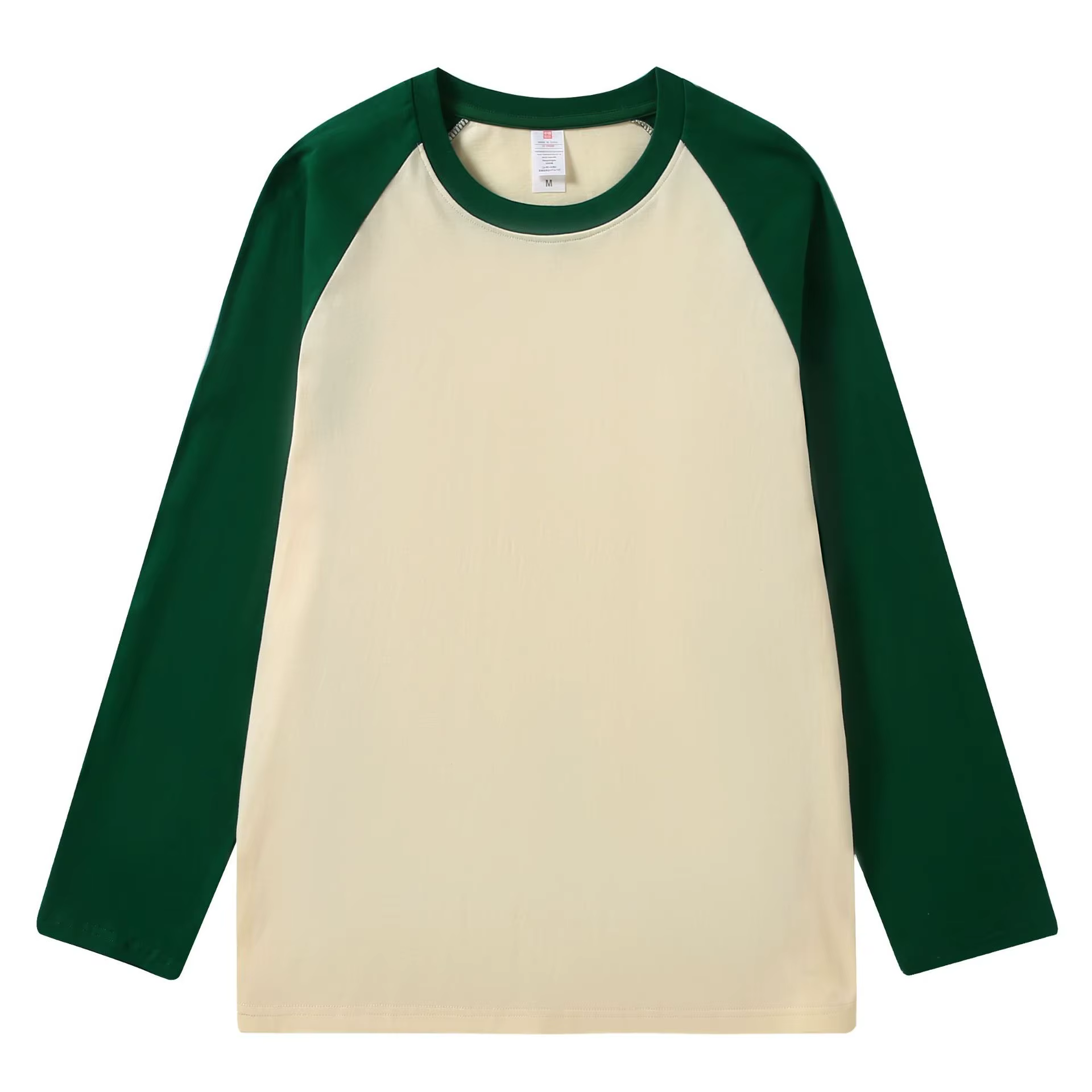 T-Shirt Raglan à manches longues pour femmes, sweat-shirt ample à col rond, couleur américaine, épis
