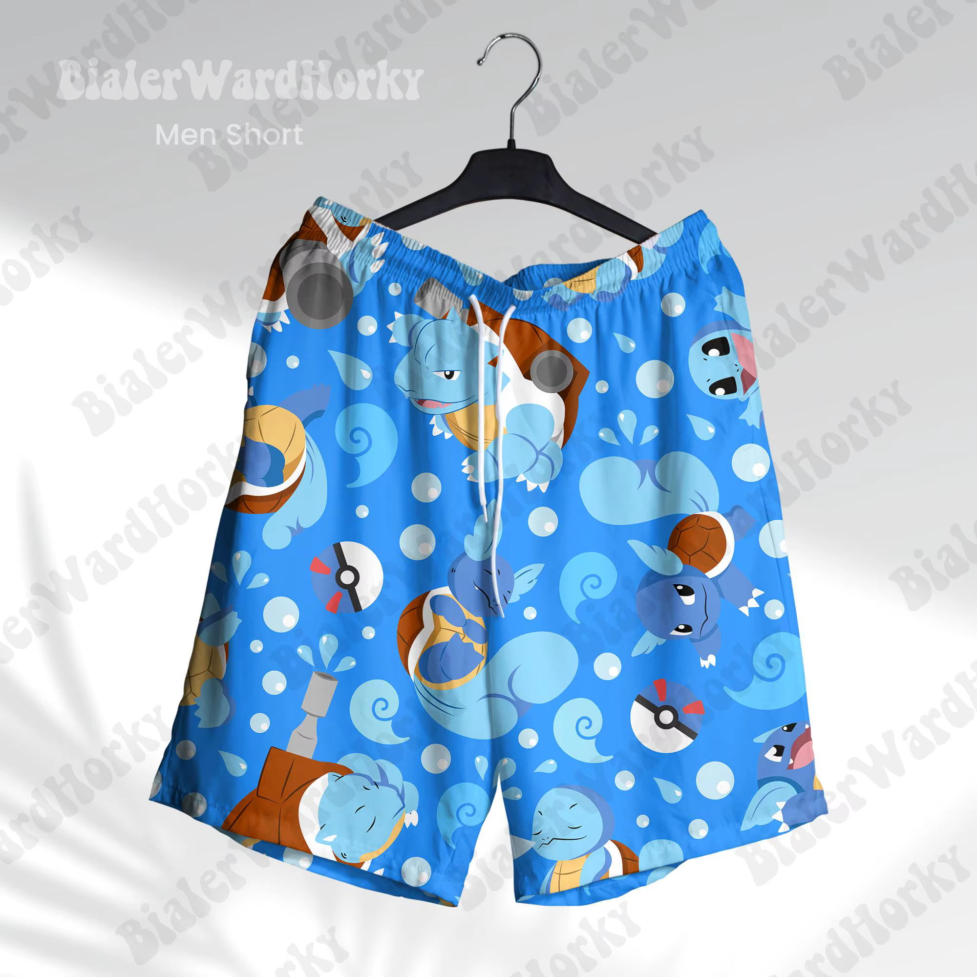 T-shirt graphique Pokémon 2026 Squirtle, chemise hawaïenne, mode estivale, T-shirt homme, vêtements 