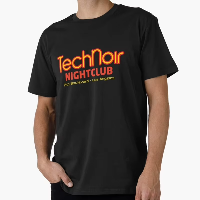 Tech Noir Nightclub – t-shirt rétro science-fiction Terminator, Skynet Cyberdyne Systems Cyborg, vêt