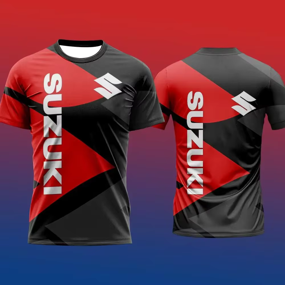 T-shirt pour hommes à imprimé 3D tendance, best-seller Suzuki, été, sport quotidien en plein air, fi
