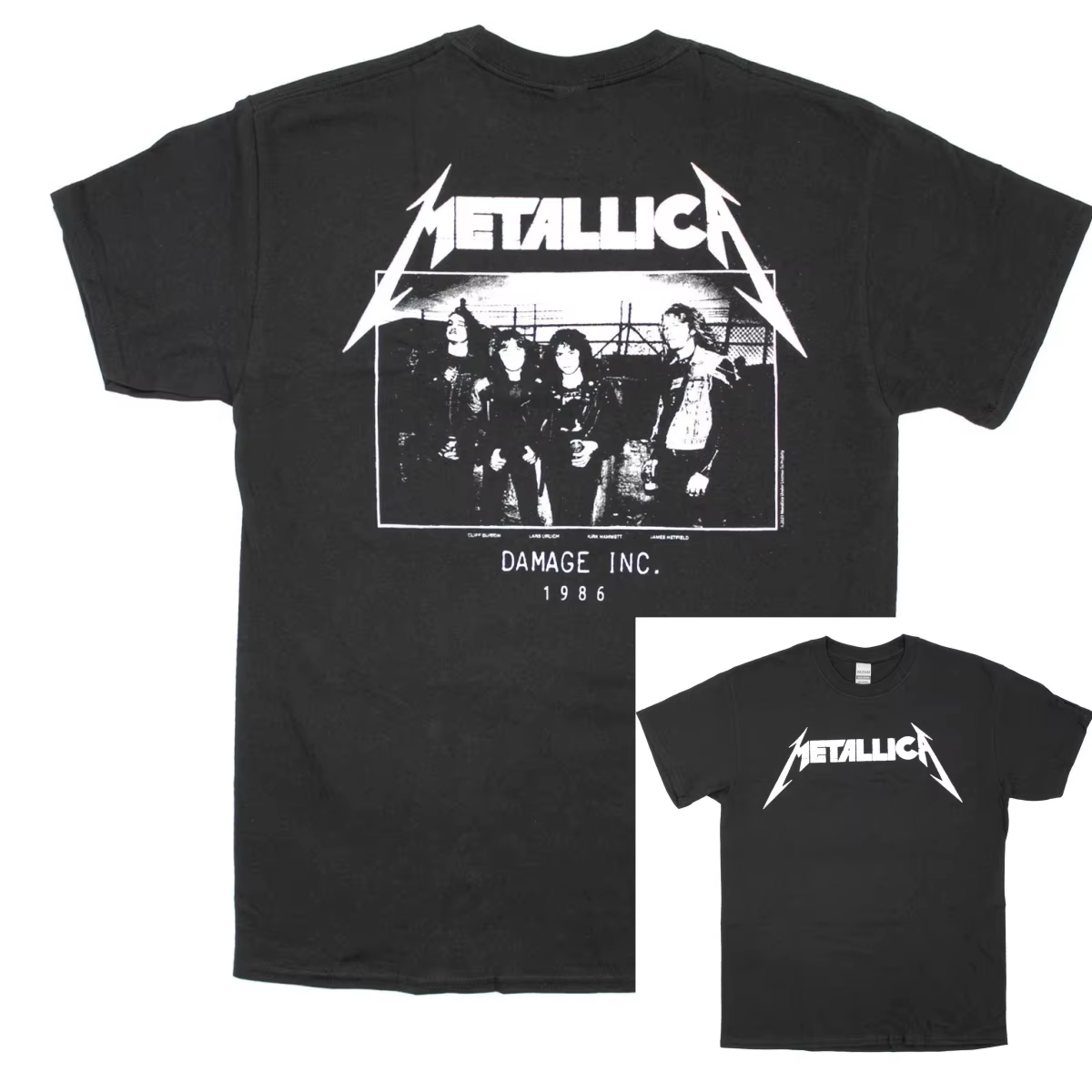 T-Shirt Metallica Master of Puppets Photo Band, 100% coton, t-shirt graphique pour hommes et femmes,
