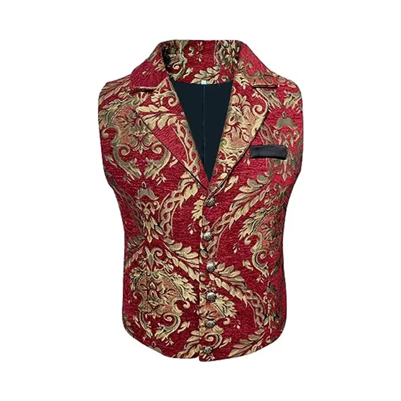 Gilet Homme Tendance Style Coréen à Bouton Unique, Veste Sans Manches Automne Hiver, Coupe Slim Déco