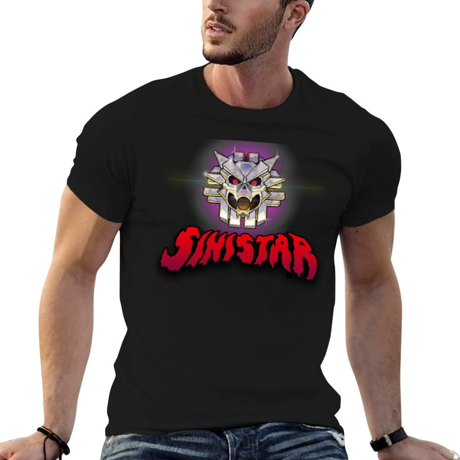 Sinistar – T-Shirt avec Logo Arcade rétro, en coton, pour homme, 100% coton, avec image graphique, p