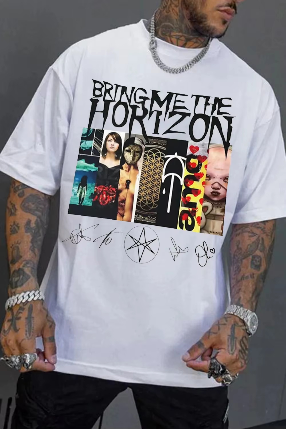 T-shirt unisexe à col rond pour hommes, 100% coton, manches courtes, style Y2k, surdimensionné, popu