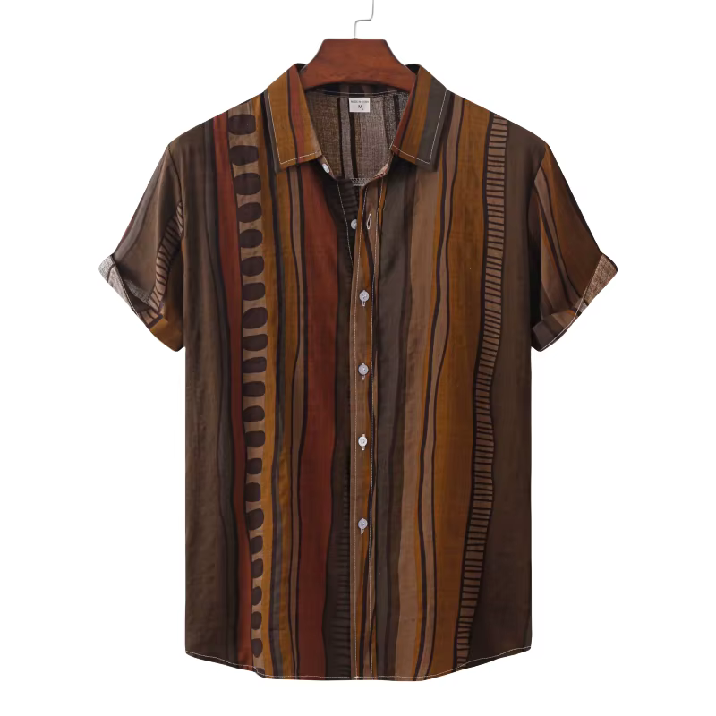 Polo de Haute Qualité pour Homme, Vêtement de Luxe, Tiki, Hawaïen, Nouvelle Collection 2024