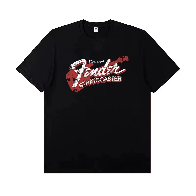 T-shirt d'été pour homme 2026 Fender Jimi Hendrix Fender Electric Guitar Peripheral, costume de perf