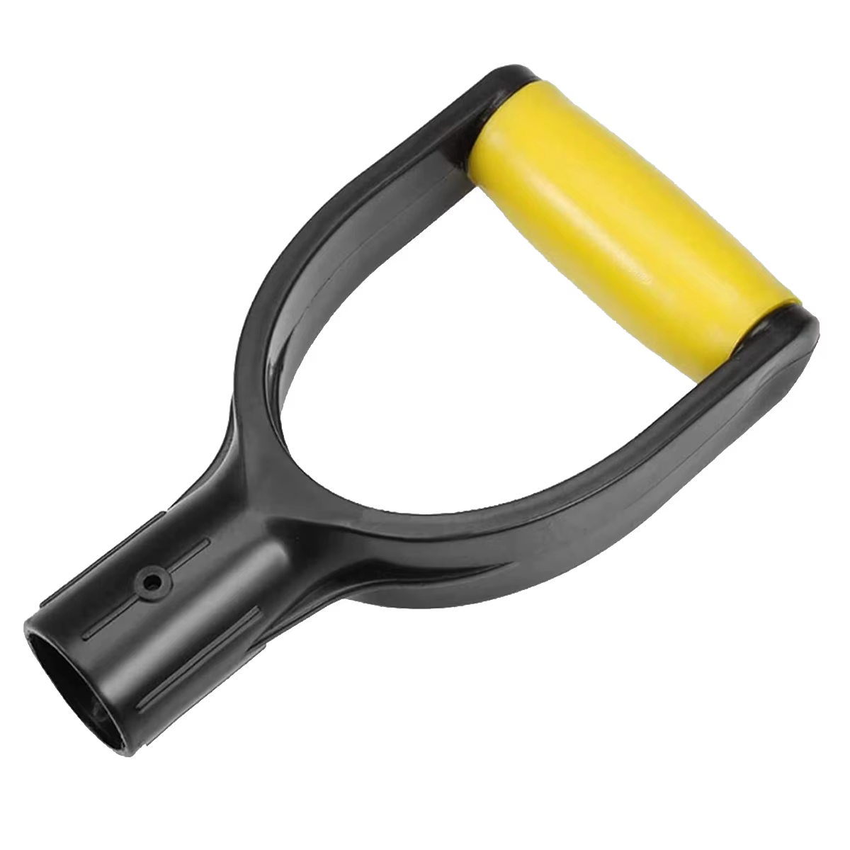 Poignée de pelle à neige en plastique, diamètre intérieur de 32mm, couleur jaune