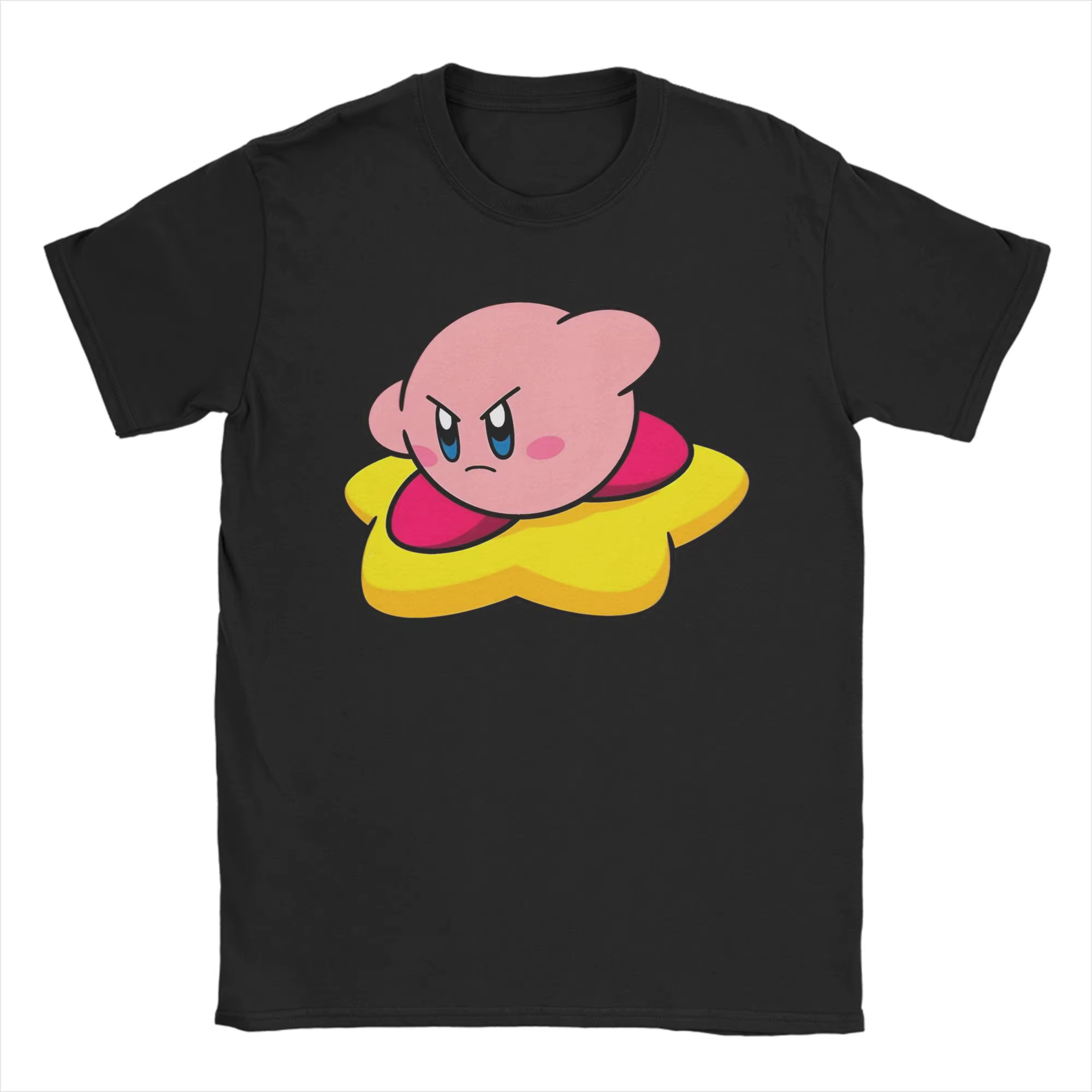 T-shirts Kirbys on a star pour hommes, vêtements 100% coton, t-shirts vintage à manches courtes et c