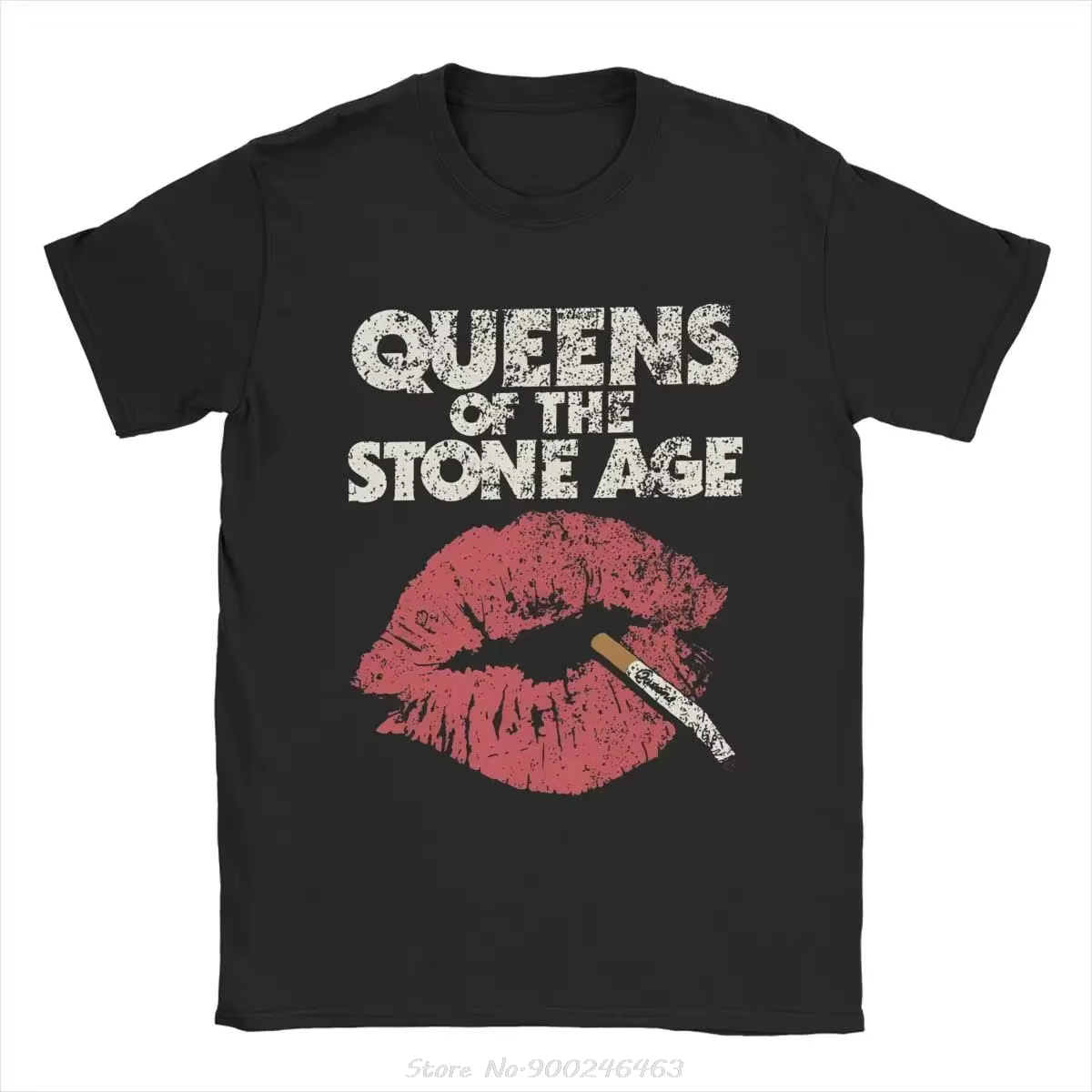 T-Shirt manches courtes col rond pour hommes, en coton, style Hipster, Queens of The Stone Age, mode