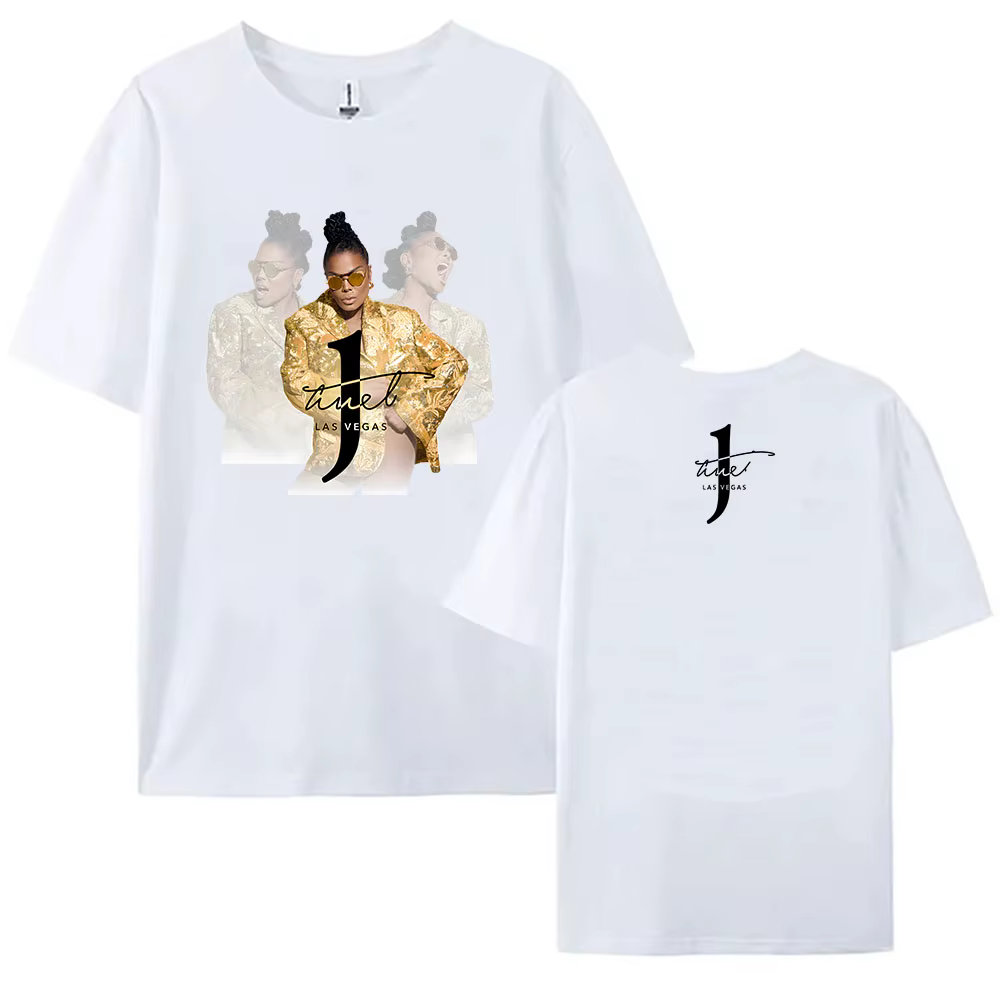 Las Vegas Tour 2025 Janet Jackson T-shirt coton été col rond femme t-shirts de haute qualité décontr