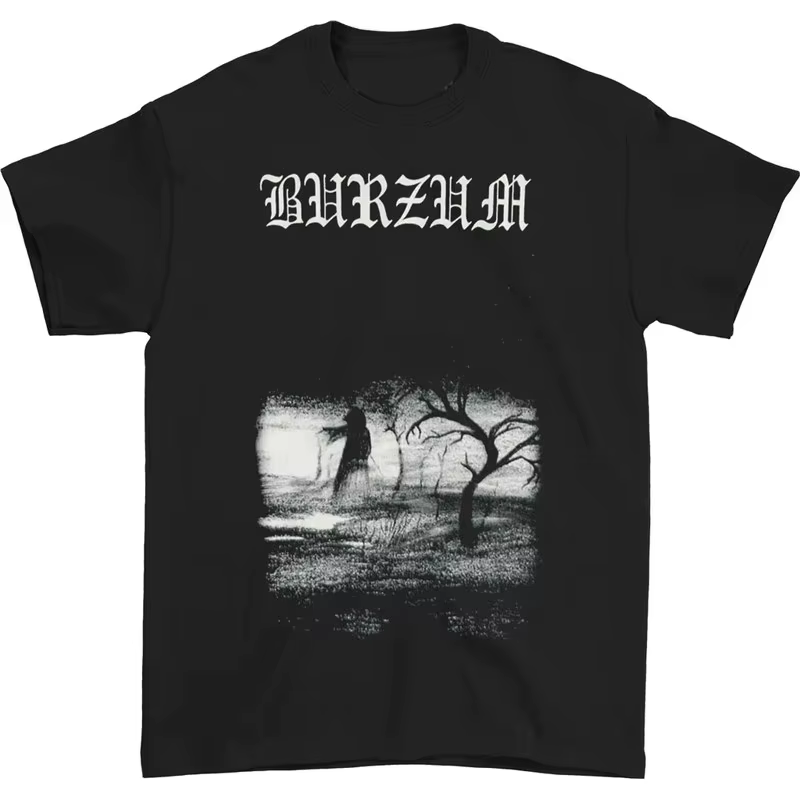 T-shirt unisexe en coton 100% avec graphique d'album Black Metal Burzum Filosofem, nouvelle collecti