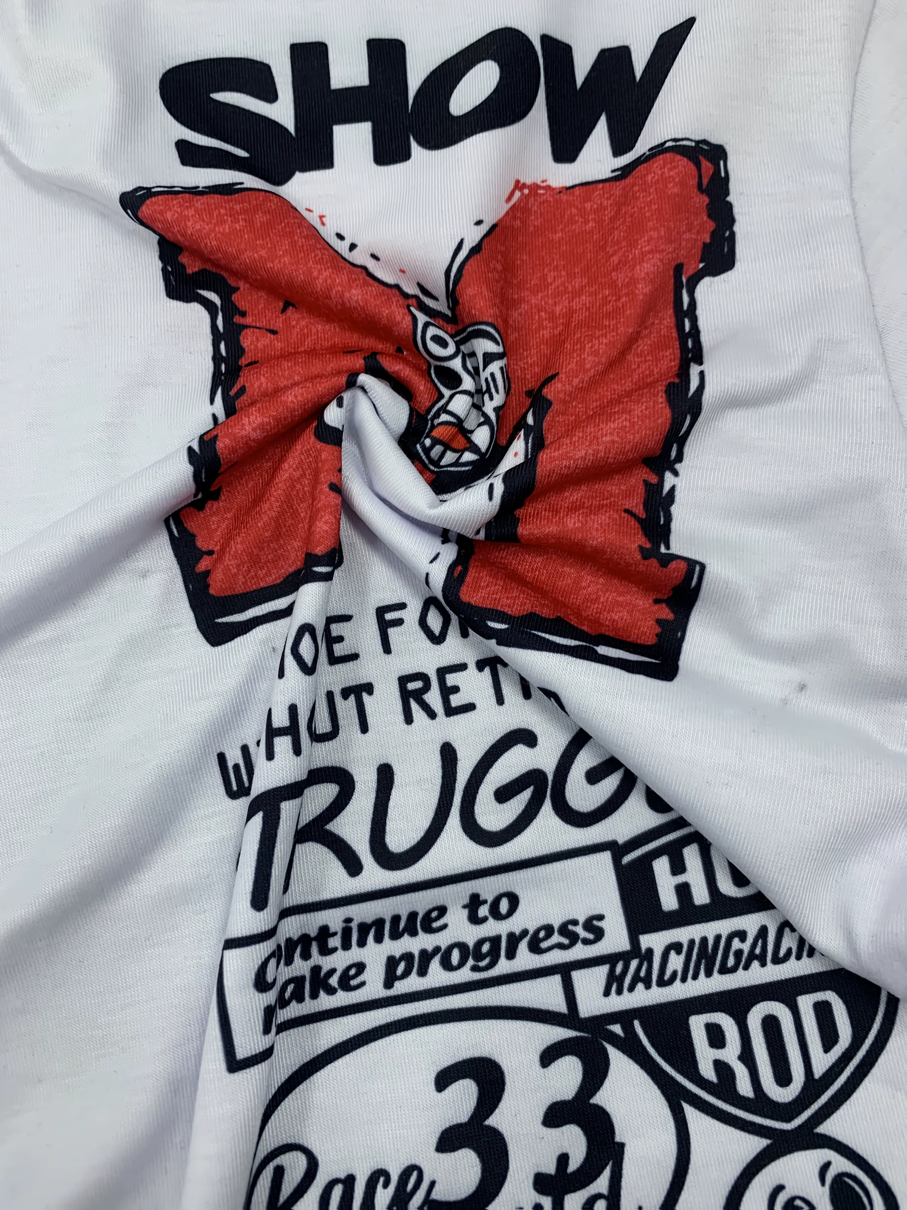 T-shirt col rond micro élastique respirant pour hommes européens et américains, été avec lettres per