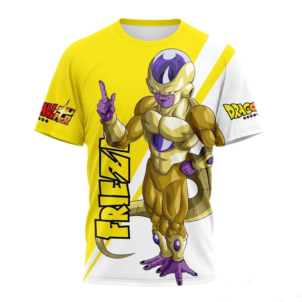 T-shirt imprimé 3D Dragon Ball Z Kid Goku Chibi, t-shirt d'été décontracté à manches courtes, t-shir