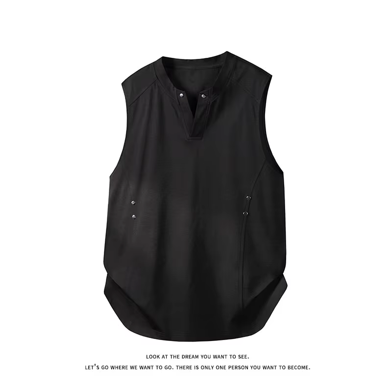 T-shirt oversize pour homme 2026 NOUVEAU – Design personnalisé, coupe ample, débardeur sans manches 