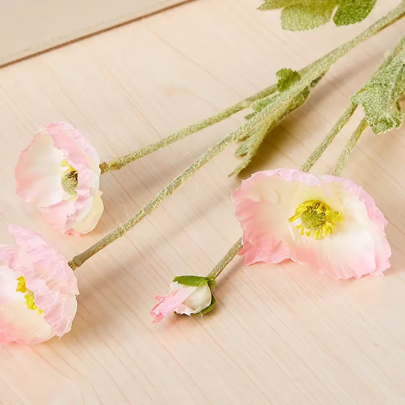 Fleur de pavot Xiaoyu, injFlower de pavot, simulation de jardin, décoration de mariage et de maison,
