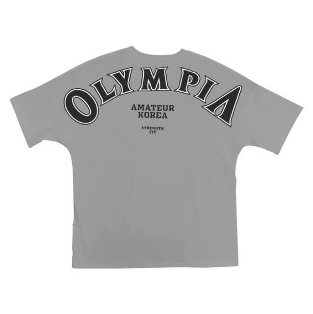 OLYMPIA Coton Gym Shirt dehors T Shirt Hommes À Manches Courtes Running Shirt Hommes Workout Trainin