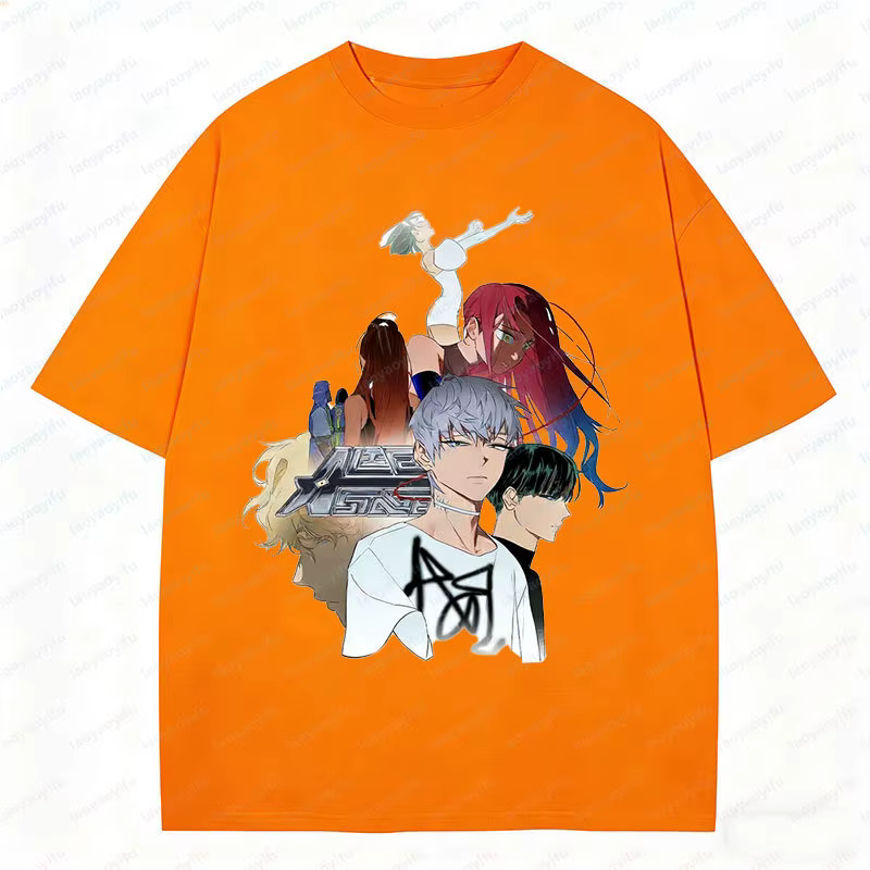 T-shirt graphique Alien de dessin animé Anime Y2K pour femme, 100% Coton, à manches courtes, Vêtemen