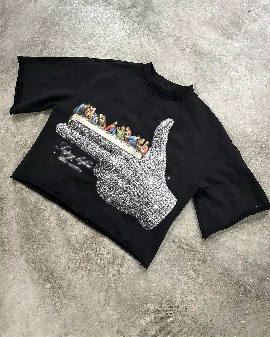 T-shirts imprimés vintage streetwear pour hommes, col rond, manches courtes, coton ample, style Hara