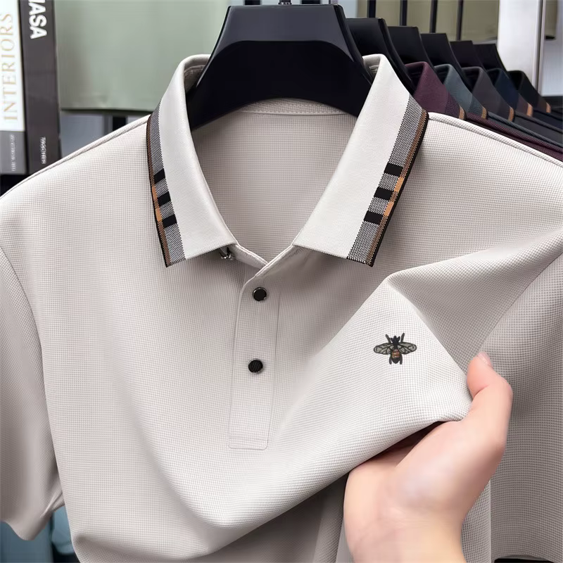 Polo imprimé original pour homme – Nouvelle collection été, respirant et décontracté à manches court